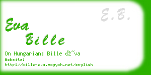 eva bille business card